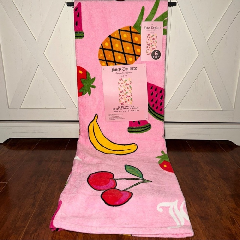 Juicy Couture Cherry Fruit Beach Towel